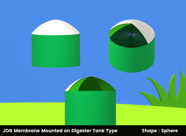 Double Membrane Biogas Balloon / Biogas Holder - Jog Waste To Energy ...